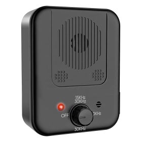 Ultrasonic Anti-barking Device Max 26.2Feet Sensing Sonic Bark Deterrent with 3 3 Ultrasonic Frequency Levels Indoor Outdoor Dog Bark Control (Color: black, size: One size)